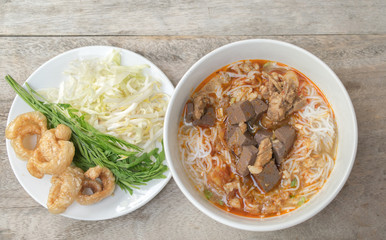 Ka-Nom-Jeen , famous food of Northern Thailand
