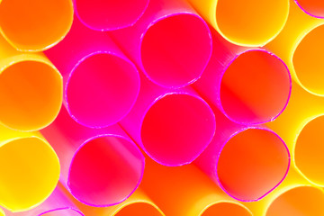 Colorful drinking straws for background.