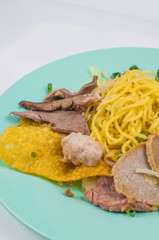 dried noodles Offal fried dumplings pig.and meat ball