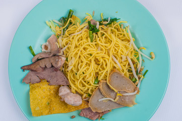 dried noodles Offal fried dumplings pig.and meat ball