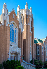 U.S.A. Texas, Route 66, Amarillo, the Methodist church in  the city center