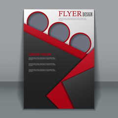 Vector flyer template for design 