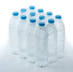 Keuken foto achterwand Water packed bottled water