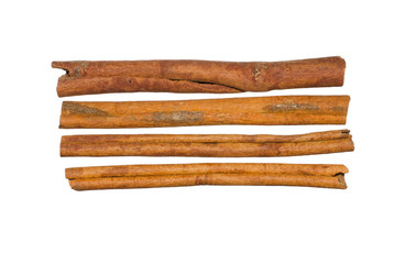 Cinnamon stick isolated on white background