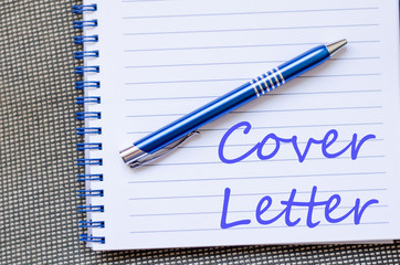 Cover letter text concept - 93296865