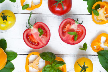 Organic food background