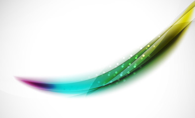 Colorful wave line, abstract background with light and shadow