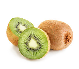 Obraz premium Kiwi fruit isolated on white background.