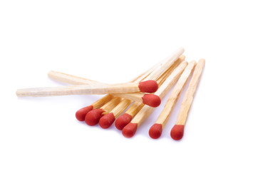 Match isolated on white background