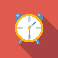 Alarm clock flat icon