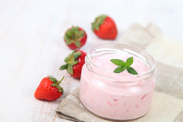 Strawberry yogurt