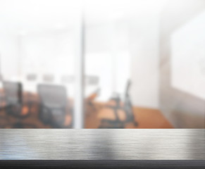 Table Top And Blur Office of Background
