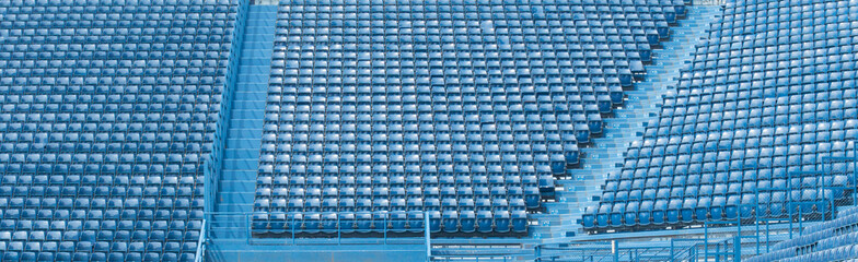 Stadium blue seats