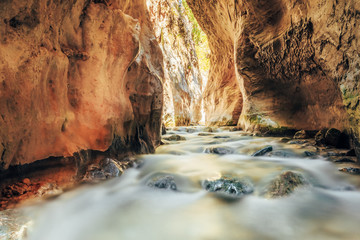 River bed Rio Chillar River In Nerja, Malaga, Spain