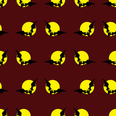 Seamless decorative vector background Happy Halloween