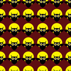 Seamless decorative vector background Happy Halloween