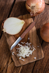 Portion of white Onions