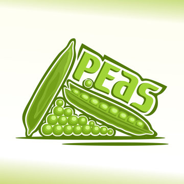 Vector illustration on the theme of peas