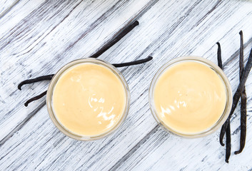 Portion of Vanilla Sauce