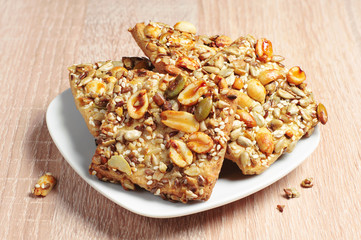 Cookies with nuts and seeds