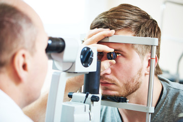 Ophthalmology eyesight examination  - obrazy, fototapety, plakaty