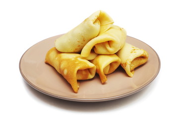 rolled pancakes
