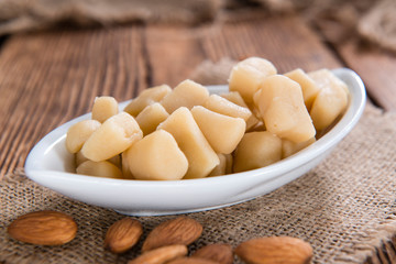 Marzipan with Almonds (close-up shot)