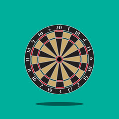 Obraz premium Dartboard vector illustration.