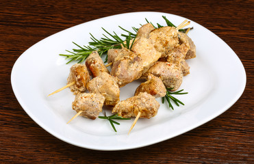 Chicken skewers