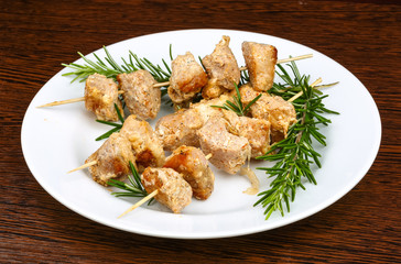 Chicken skewers