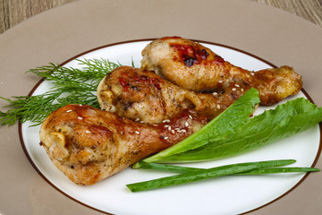 Grilled chicken legs