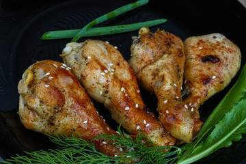 Grilled chicken legs