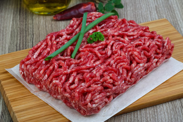 Minced beef