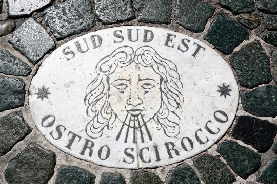 South south east wind marker in Vatican