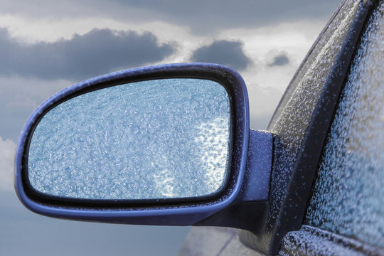 Frozen Car Rearview Mirror
