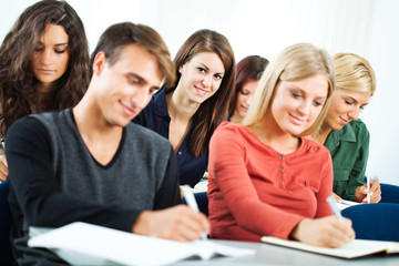 Students in class