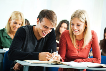 Students in class