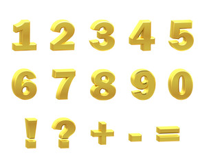 Render of a numerals
