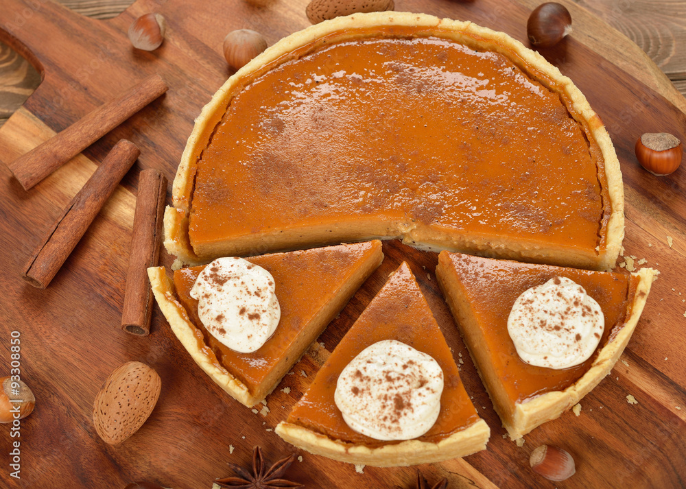 Wall mural pumpkin pie