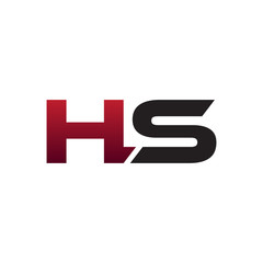 modern initial logo HS