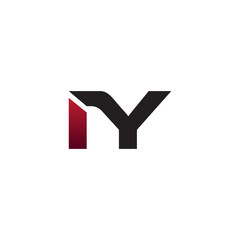 modern initial logo IY