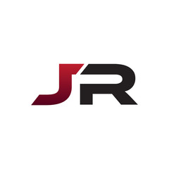 modern initial logo JR
