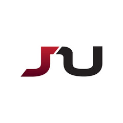 modern initial logo JU