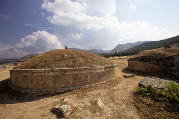 Hierapolis, Turkey. Ancient tombs in the necropolis II - XIX century