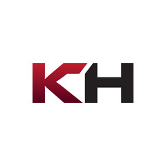 modern initial logo KH