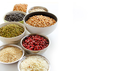 Different kinds of Grains, five grains