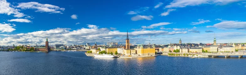 Foto op Canvas Luchtfoto van Stockholm, Zweden © Alexi Tauzin