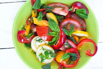 A fresh vegetable salad