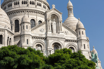 Basilica of the Sacre Coeur on Montmartre, Paris, France