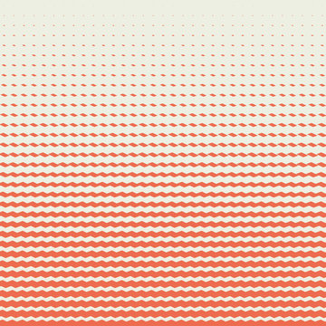 red halftone chevron